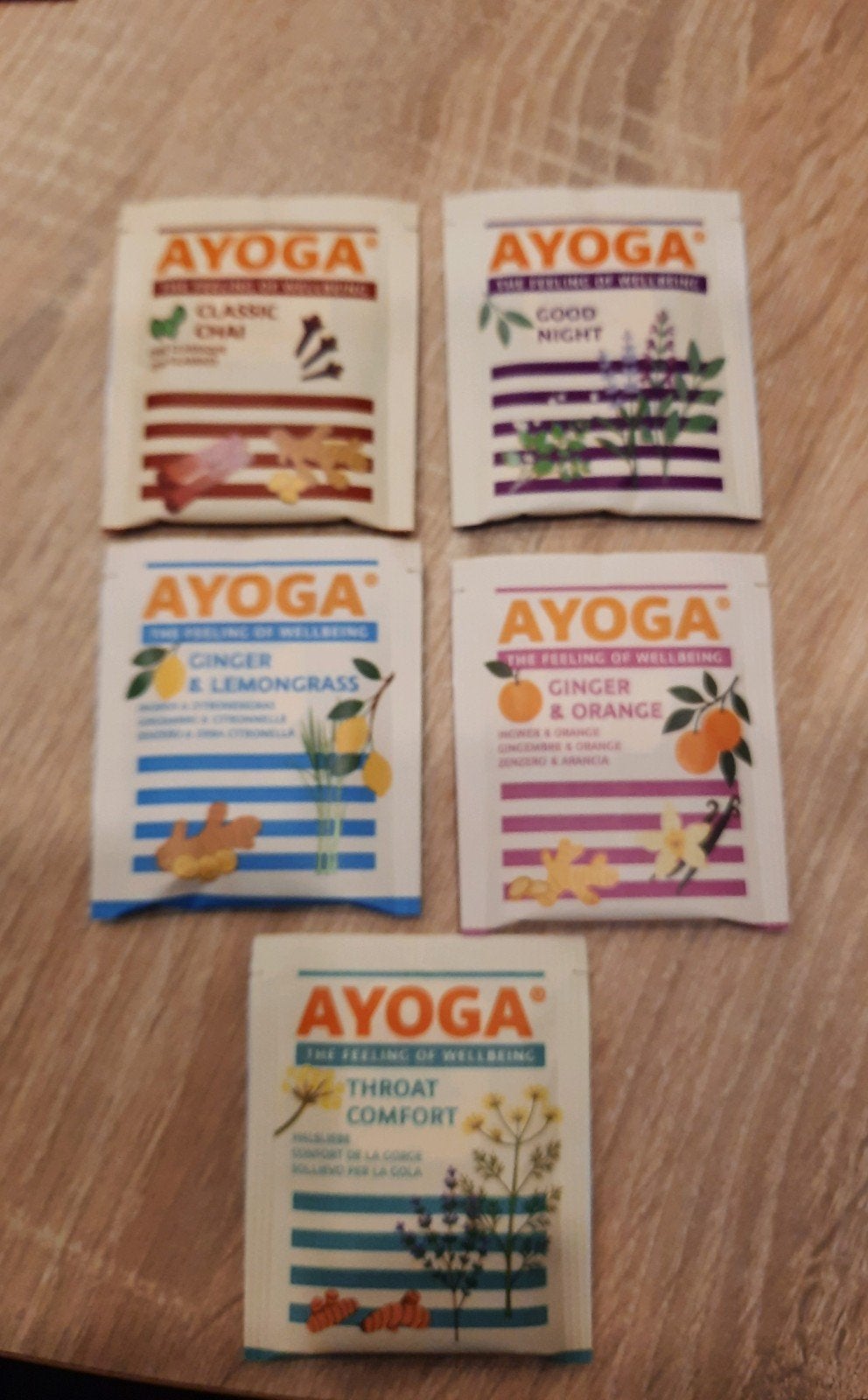 5 theezakjes Ayoga, Ophalen of Verzenden, Theezakje(s), Vol