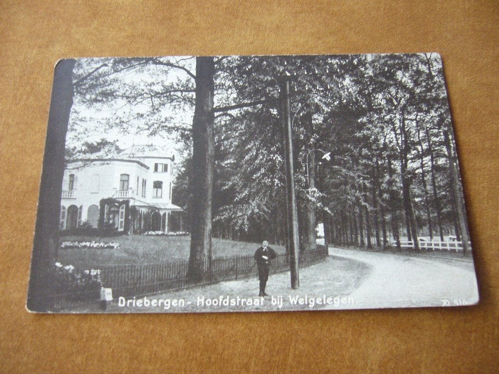 DRIEBERGEN  =  HOOFDSTRAAT BIJ WELGELEGEN  BRIEFKAART, Ophalen of Verzenden, Voor 1920, Gelopen, Utrecht