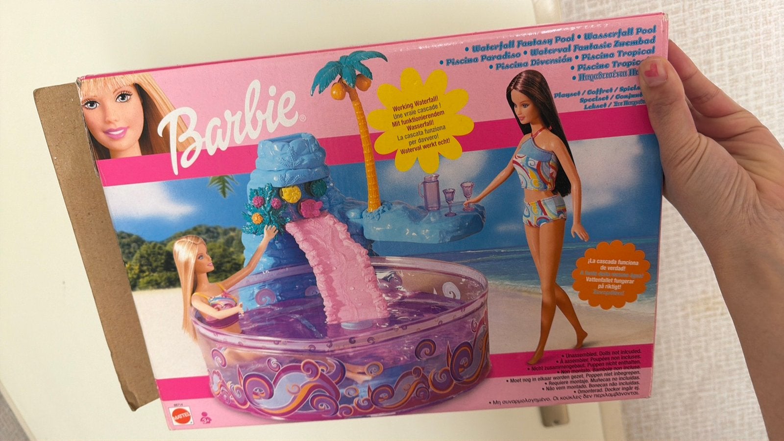 Barbie pool party nieuw in doos 1x gespeeld leuk mooi, Ophalen of Verzenden, Zo goed als nieuw, Toebehoren