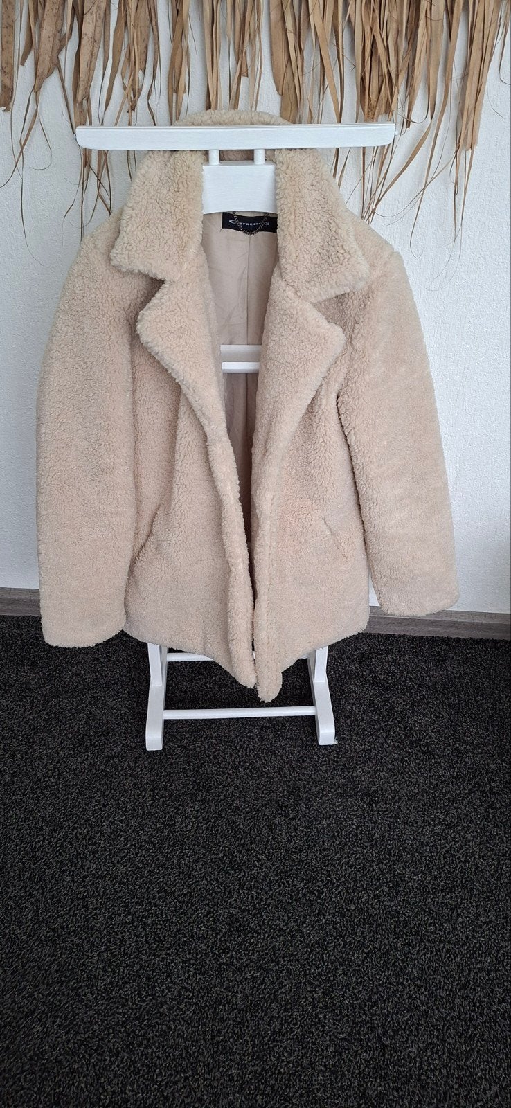 expresso bouclé winterjas, mt 38, nieuw, creme, Maat 38/40 (M), Expresso, Beige, Nieuw