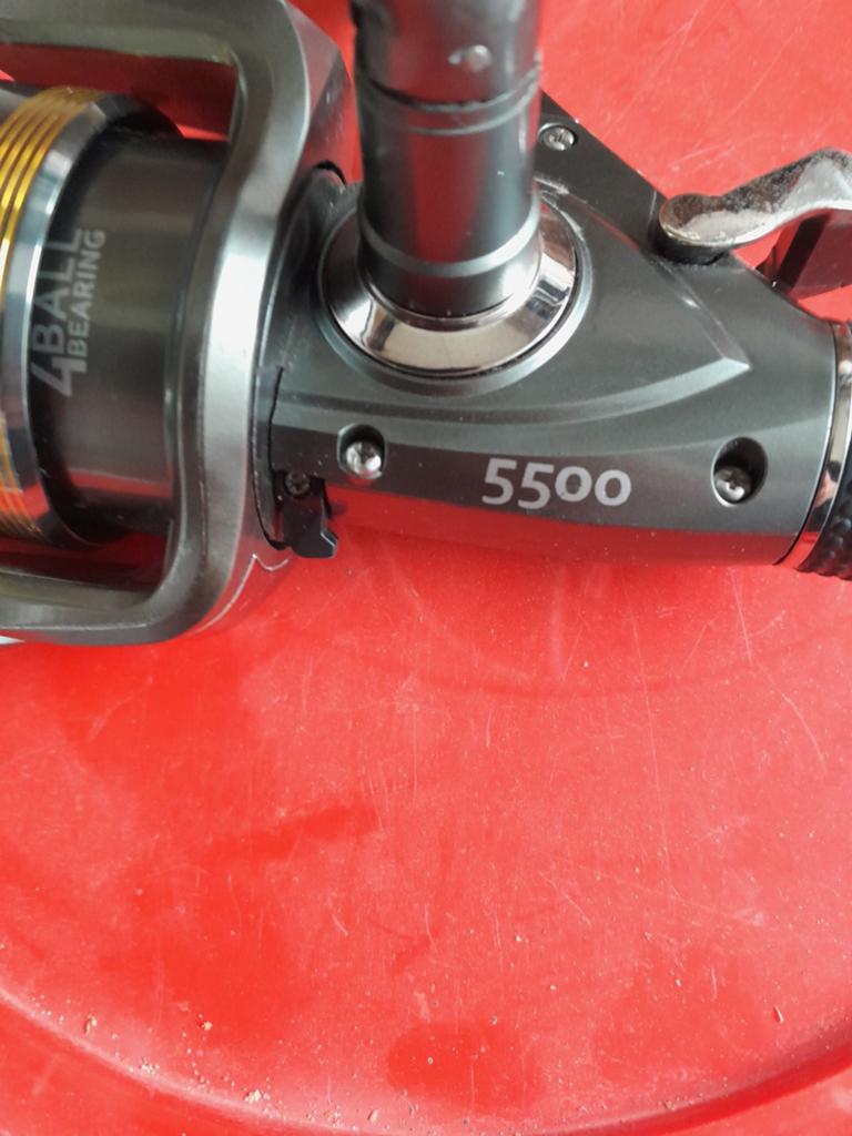 Spro necton lcs 5500 vrij loopmolen, Watersport en Boten, Hengelsport | Karpervissen, Ophalen, Zo goed als nieuw, Molen