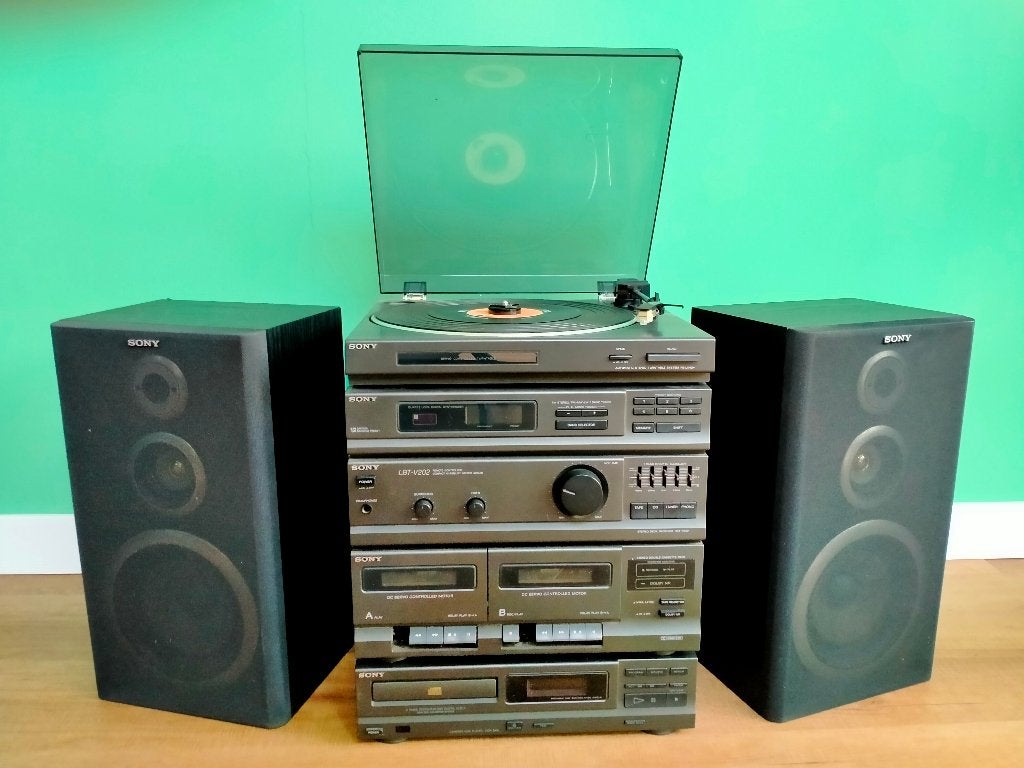 Vintage HiFi stereoset Sony LBT-V202, Ophalen, Gebruikt, Cassettedeck, Losse componenten