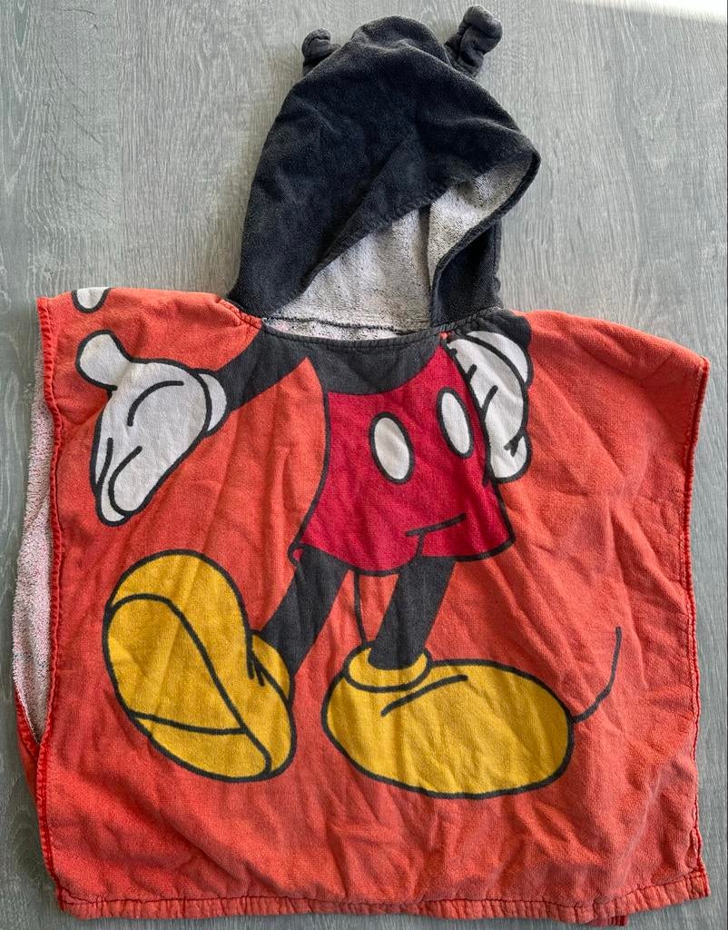 Mickey Mouse Poncho Handdoek met Capuchon, Ophalen of Verzenden, Gebruikt, Jongetje of Meisje