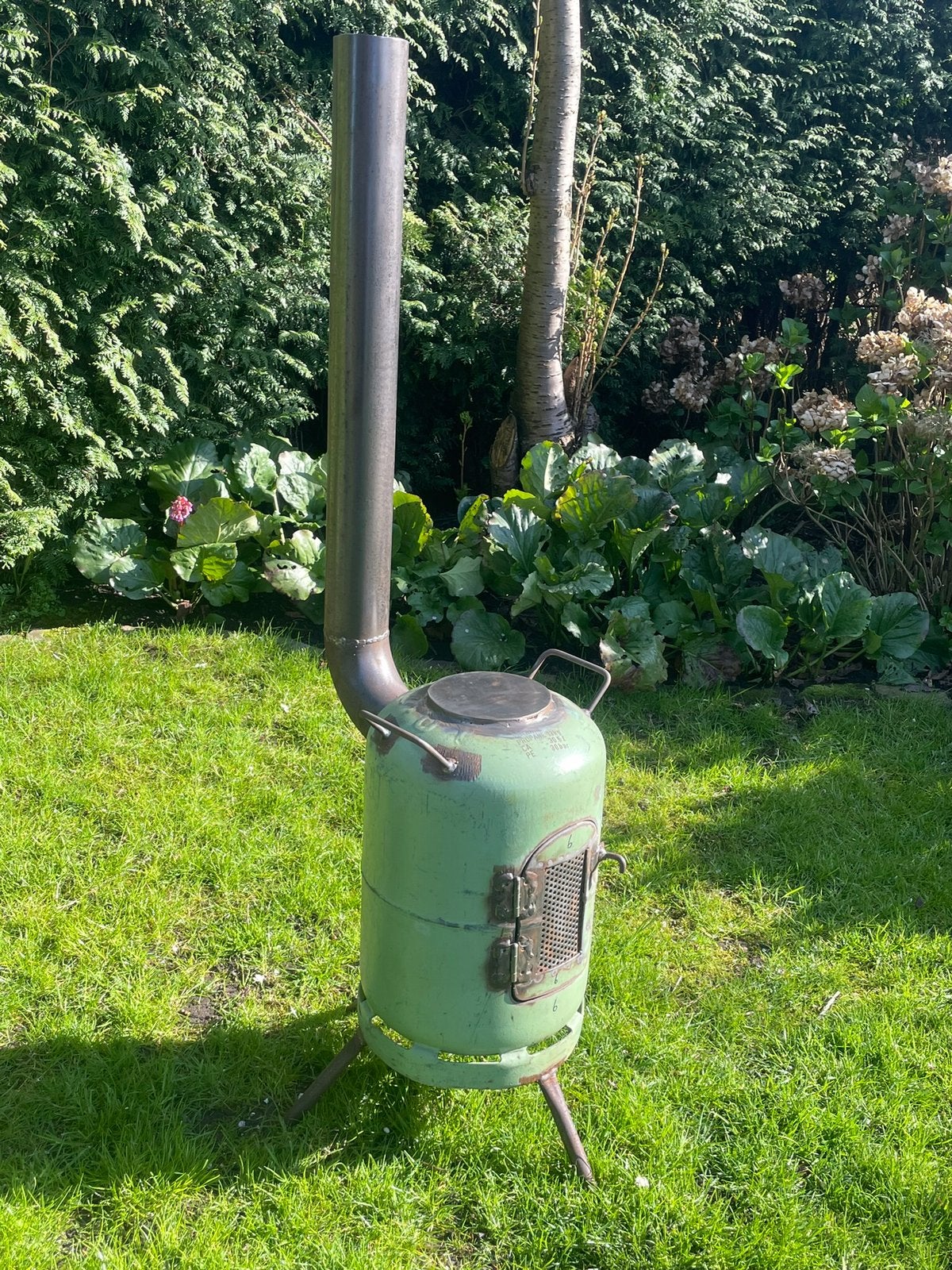 Potkachel stoofkachel terrashaard houtkachel gasfleskachel, Tuin en Terras, Ophalen, Nieuw