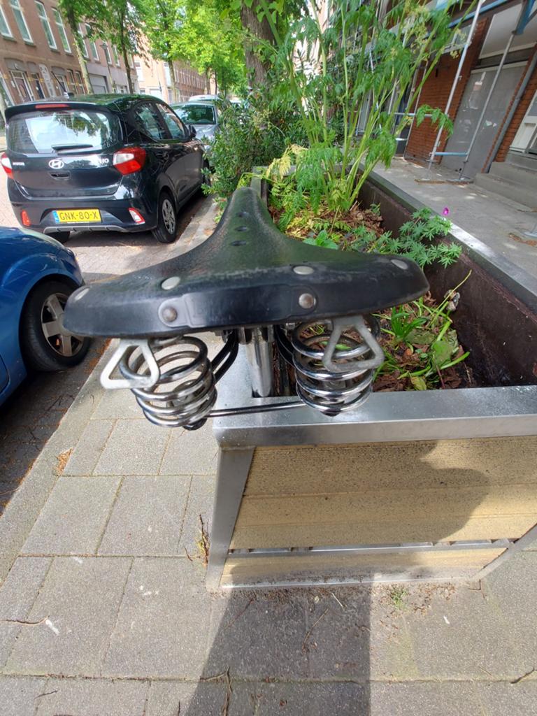NETTE BROOKS FIETS ZADEL, Fietsen en Brommers, Fietsonderdelen, Gebruikt, Leer, Toerfiets, Ophalen of Verzenden
