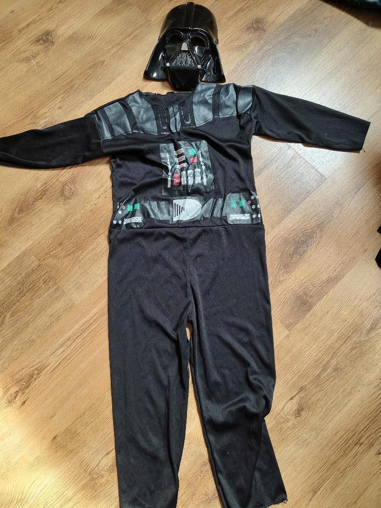 Darth vader pak kind met masker, Kinderen en Baby's, Carnavalskleding en Verkleedspullen, Ophalen of Verzenden, Gebruikt, 122 t/m 128