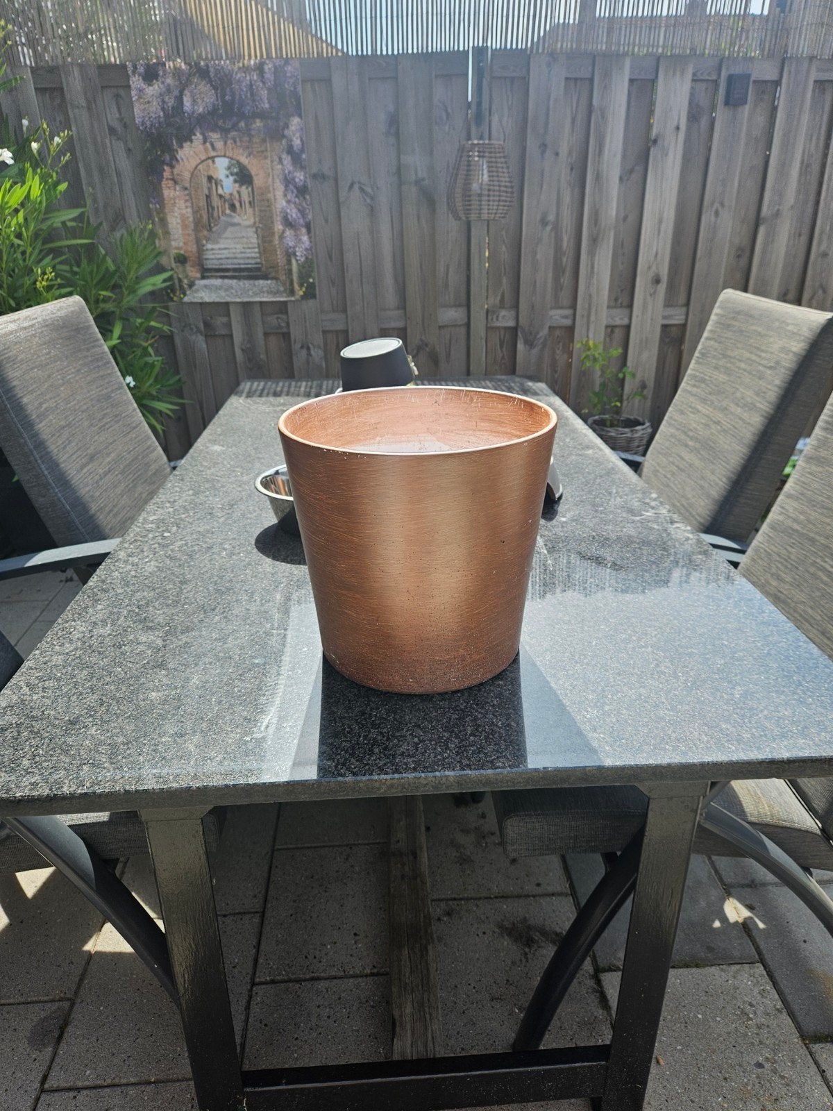 Bloempot groot, Huis en Inrichting, Ophalen, Wit, Aardewerk of Porselein, Minder dan 50 cm
