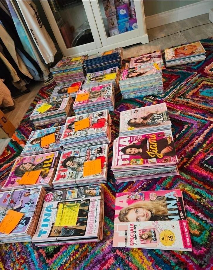 Collectie magazines tijdschriften Tina's girls hitkranten, Verzenden, Zo goed als nieuw, Muziek, Film of Tv
