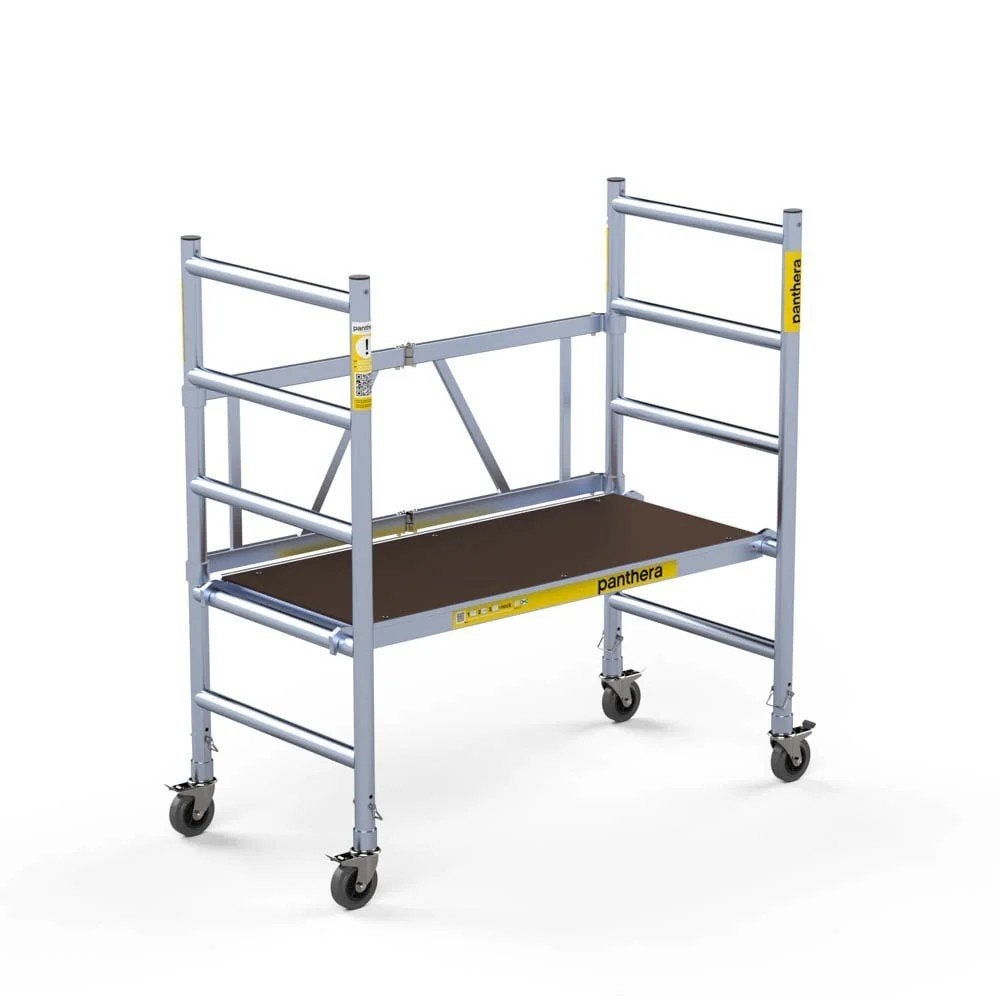 Kamersteiger 75 x 150 x 3 meter - verstelbare wielen, Doe-het-zelf en Verbouw, Steigers, Ophalen, Gebruikt, Rolsteiger of Kamersteiger