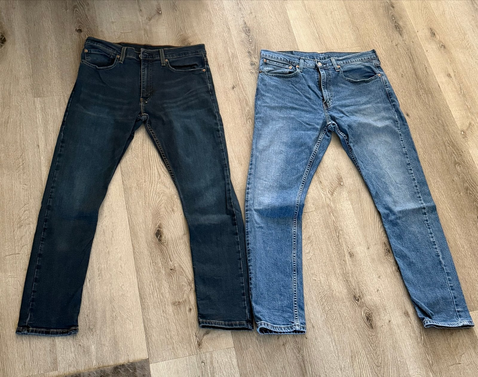 Levi's 512 Jeans W34 L32 - 2 Stuks., Kleding | Heren, Spijkerbroeken en Jeans, Ophalen of Verzenden, Gedragen, Blauw, Overige jeansmaten