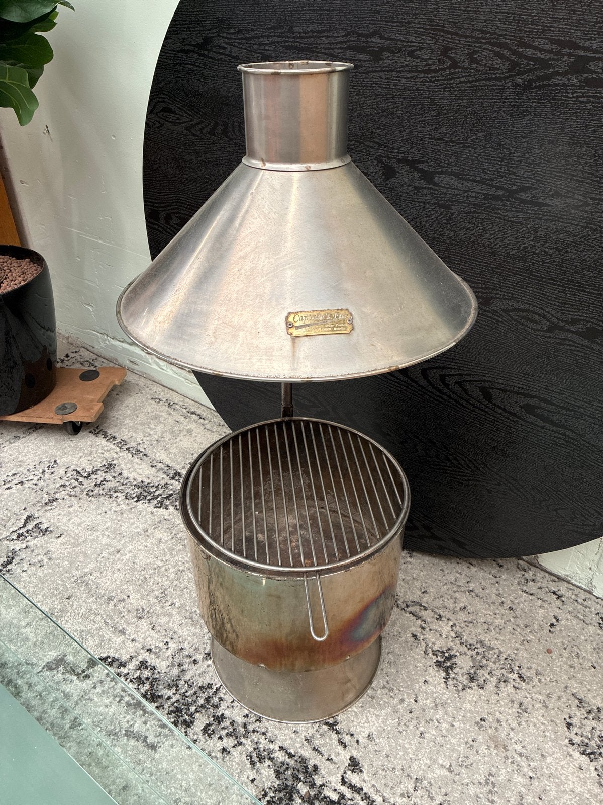 Vintage Captain's Fire BBQ / Terrashaard, Captain fire, Gebruikt, Geen, Geen