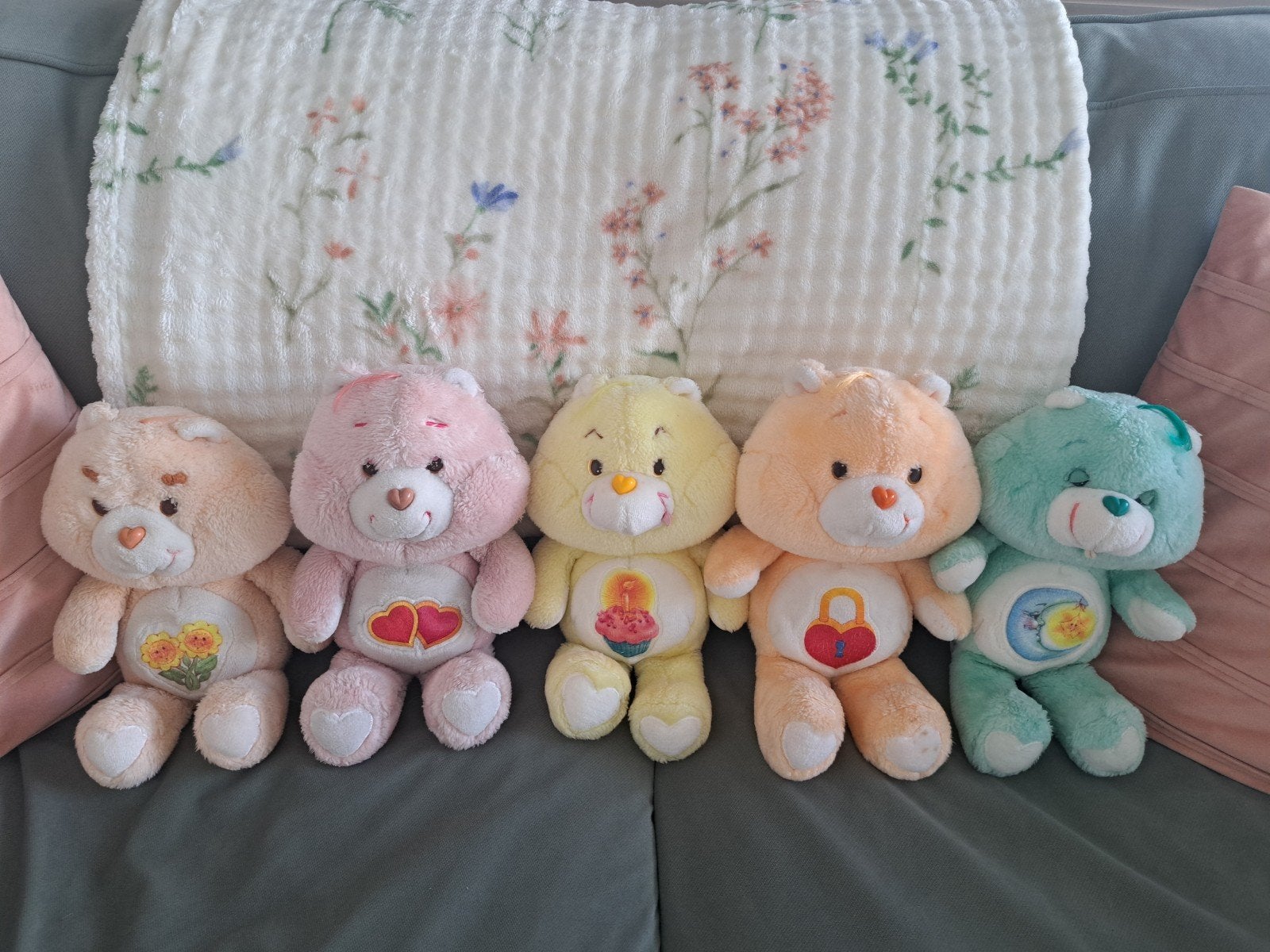 Vintage Care Bears/Troetelbeertjes pluche jaren 80, Verzamelen, Ophalen of Verzenden, Gebruikt