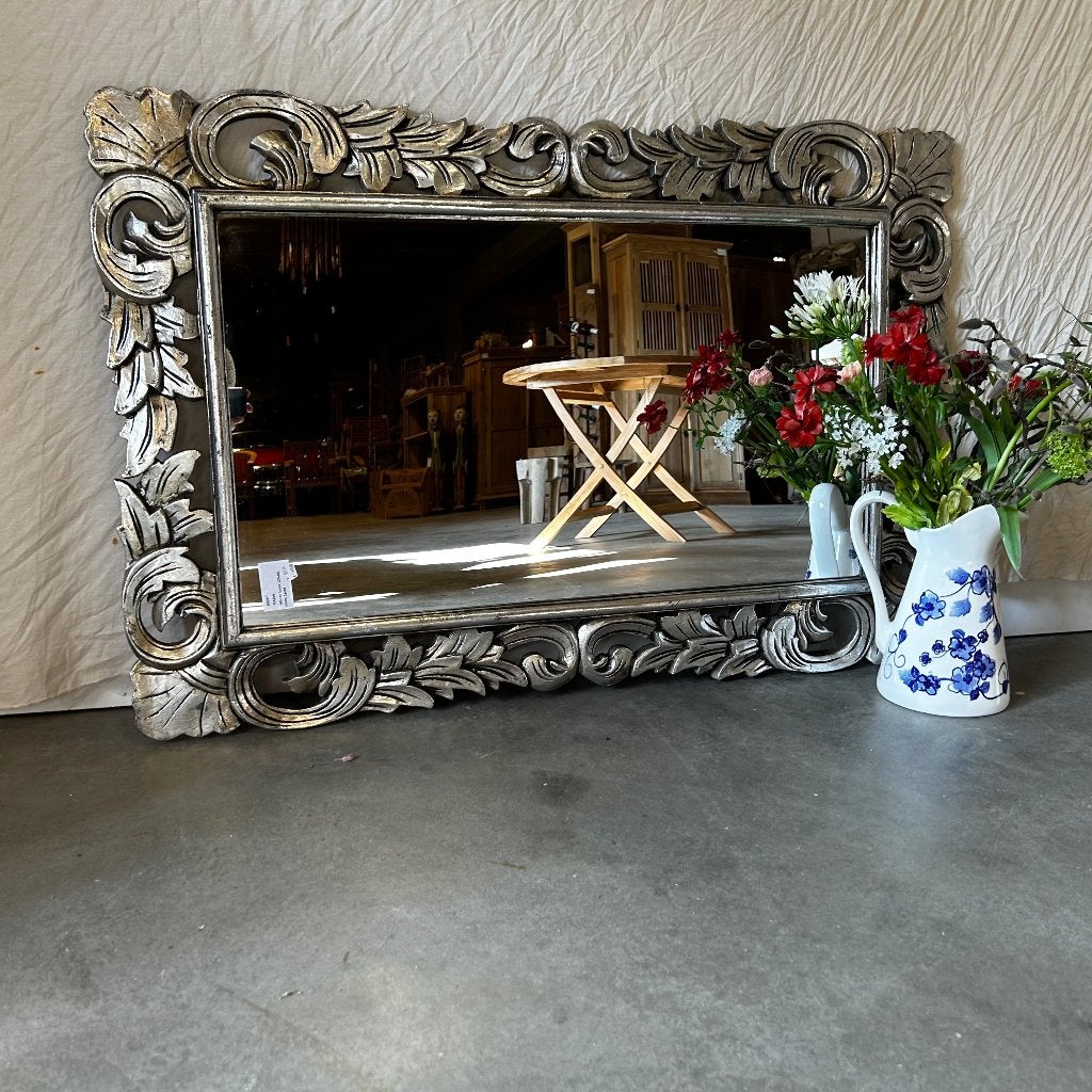 barok spiegel - houten lijst - 120 x 80 cm - Gratis bezorgd, TTM Wonen, Meubels – (Perzische) Tapijten en Woonaccessoires, Nieuw