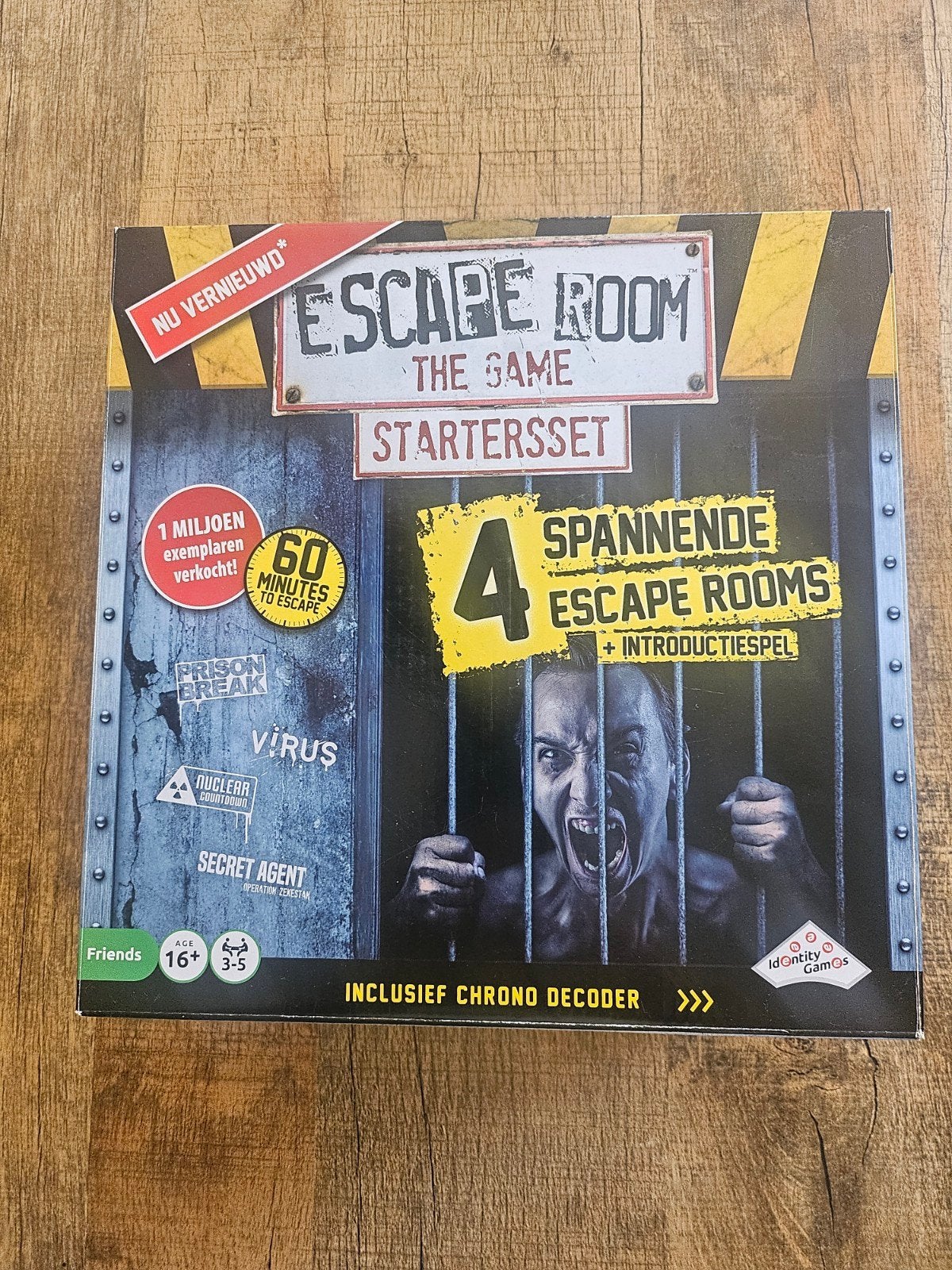 Escape Room The Game Startersset - 4 Spellen, Chrono Decoder, Drie of vier spelers, Ophalen of Verzenden, Zo goed als nieuw, Identity Games