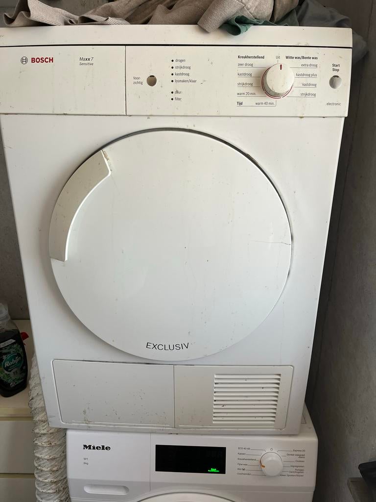 Bosch Maxx 7 Sensitive Droger (Slang, geen condensor), Witgoed en Apparatuur, Wasdrogers, Gebruikt, Condens, Voorlader, 6 tot 8 kg