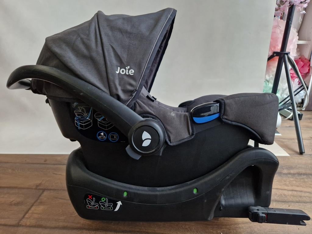 Joie i-Gemm autostoel met i-Base Advance Isofix, Gebruikt, Zijbescherming, Isofix, 0 t/m 13 kg