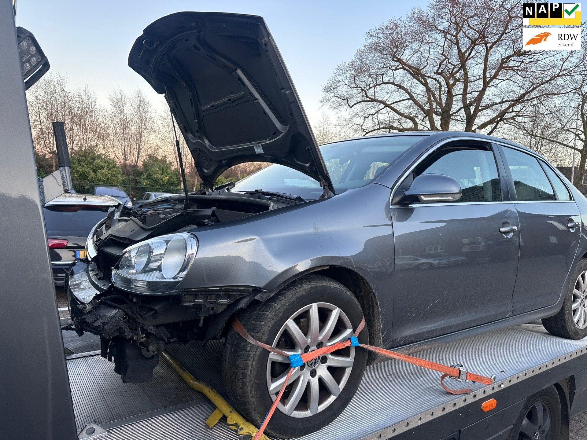 Volkswagen Jetta 1.4 TSI Comfortline schade voorzijde, Auto's, Voorwielaandrijving, Gebruikt, 680 kg, 4 cilinders