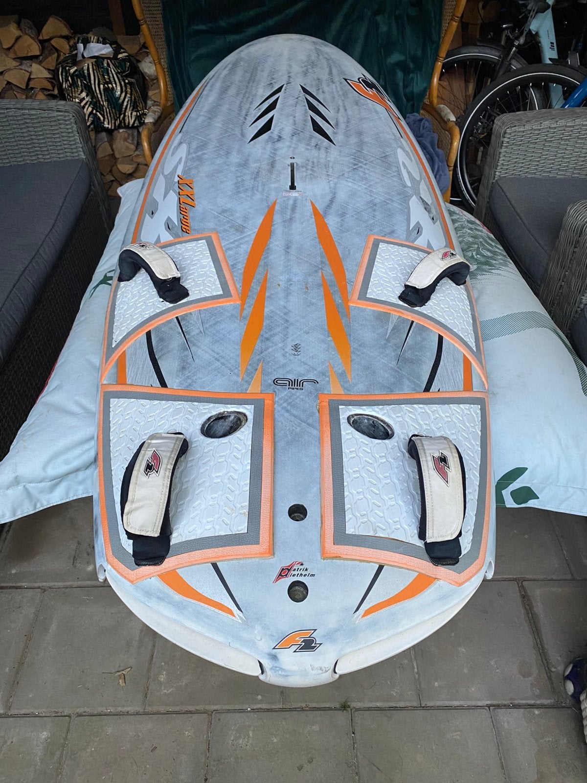 F2 SX XXL Windsurfplank 145L - Perfect voor lichtweer, Watersport en Boten, Windsurfen, Ophalen, Gebruikt, Minder dan 250 cm, F2