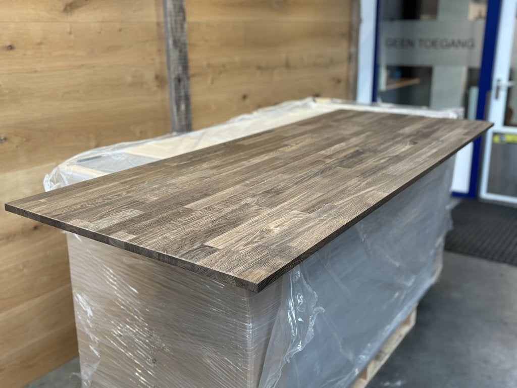 Timmerpaneel gerookt eiken 19x800x2000 mm gevingerlast, Doe-het-zelf en Verbouw, Hout en Planken