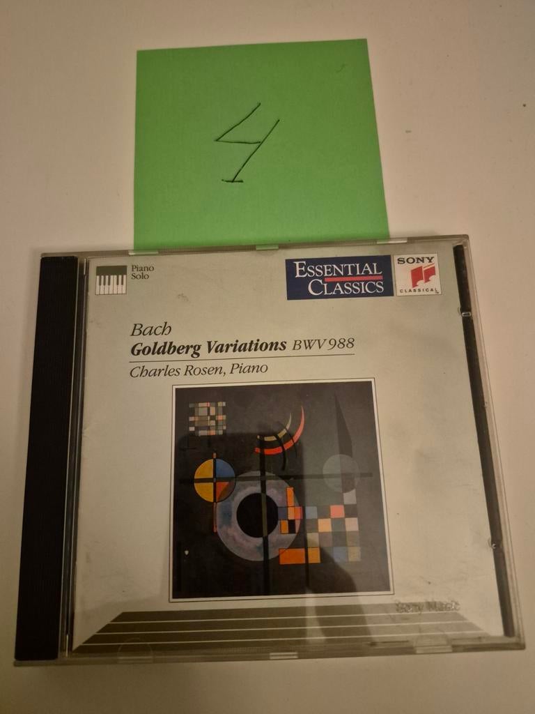 Bach Goldberg Variaties BWV 988 - Charles Rosen Piano CD, Ophalen of Verzenden, Barok, Gebruikt, Kamermuziek