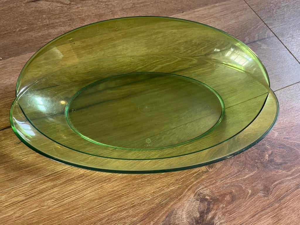 Groene schaal tupperware, Ophalen, Gebruikt, Groen, Schaal