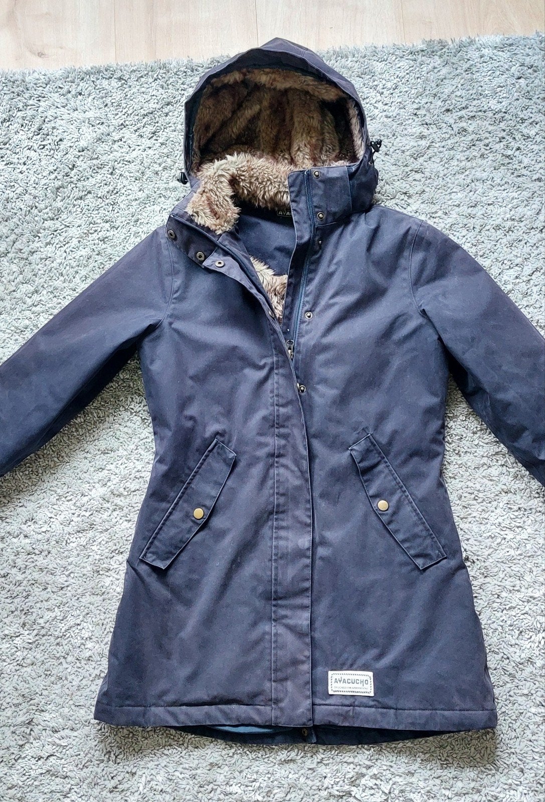 Damesjas Ayacucho, maat S, blauw gevoerd, Kleding | Dames, Ophalen of Verzenden, Zo goed als nieuw, Blauw