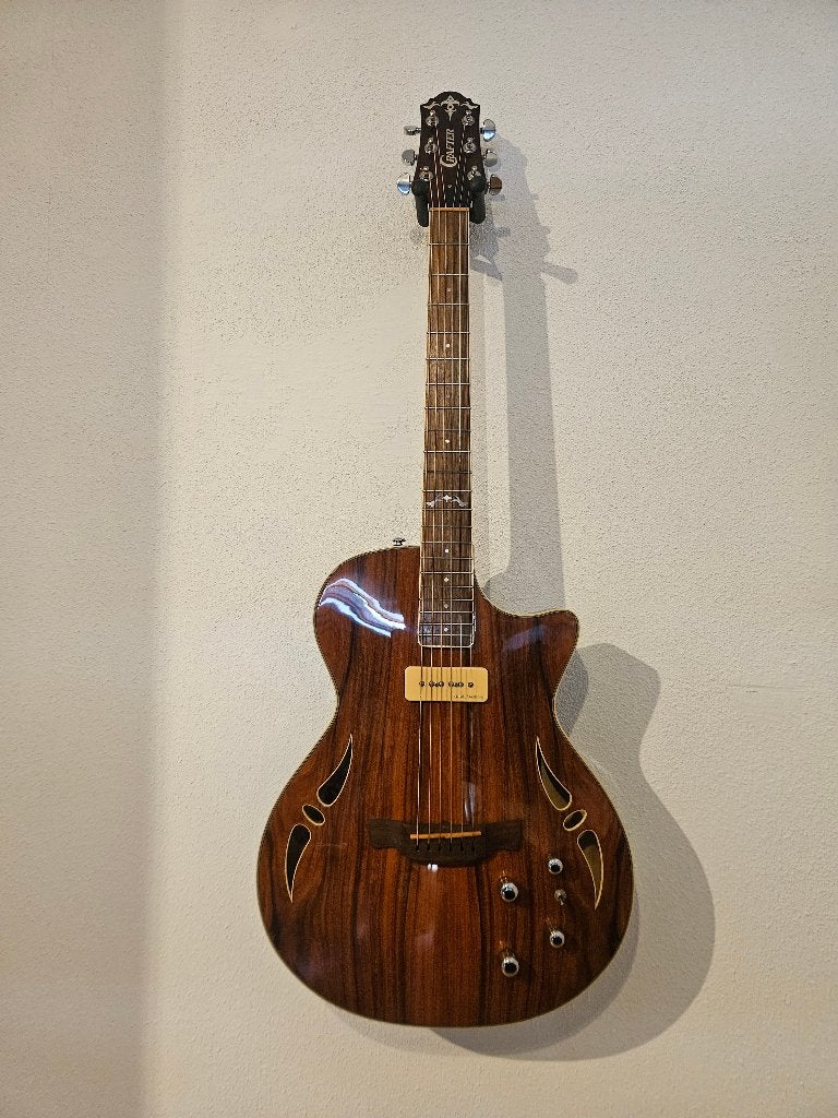 Crafter hybrid SAT el/acoust gitaar met P90, Ophalen of Verzenden, Zo goed als nieuw, Western- of Steelstringgitaar, Met (piezo-)element