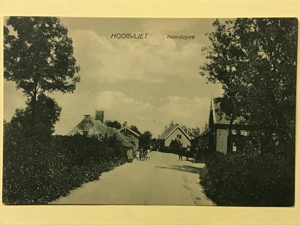 Oude Ansicht Hoogvliet Hoordzyde - Uitg A van Lank ca 1925, Verzamelen, Ophalen of Verzenden, 1920 tot 1940, Ongelopen, Zuid-Holland