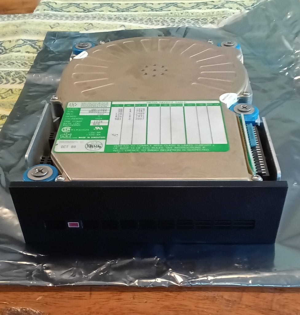 Microscience 5.25" 44MB hard disk (1988), Intern, Gebruikt, Ophalen of Verzenden, 44MB