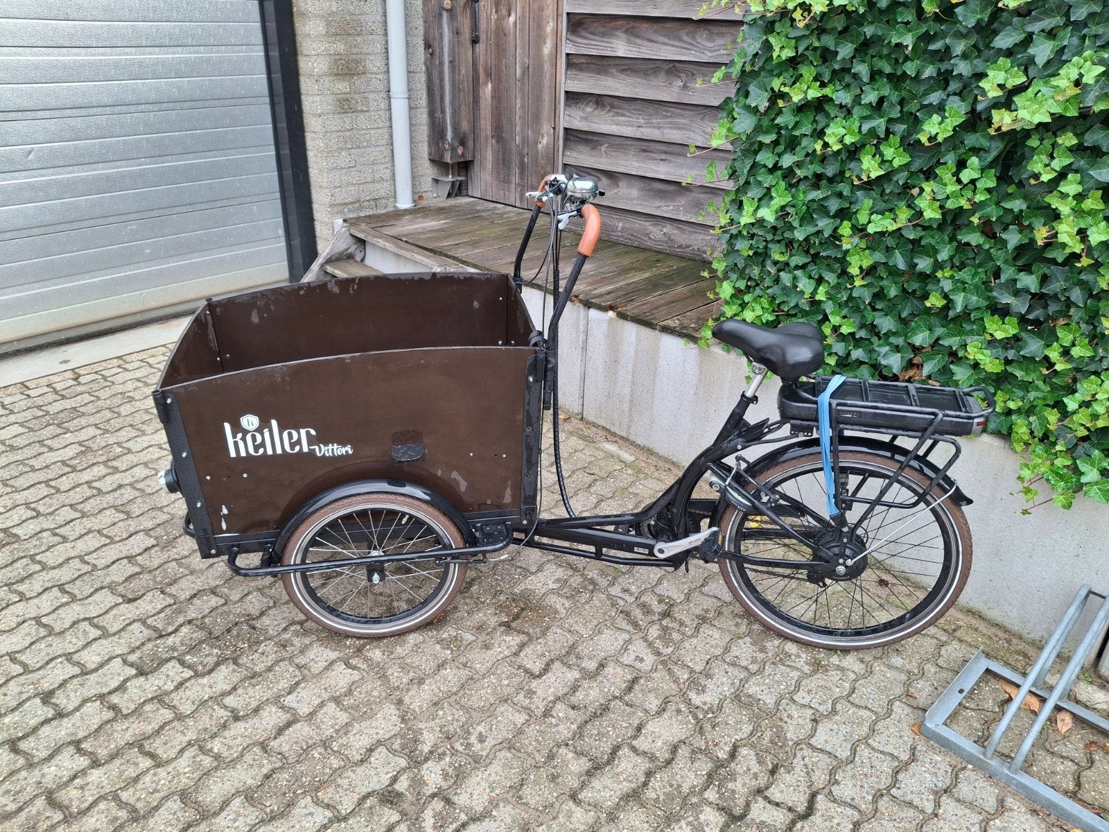 Keiler Vittori elektrische bakfiets – 4 kinderen, Fietsen en Brommers, 4 kinderen of meer, Gebruikt, Velgrem, Elektrisch