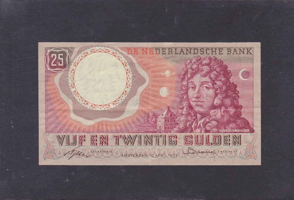 Bankbiljet 25 gulden Huygens Muntbiljet (792), Verzenden, 25 gulden, Los biljet
