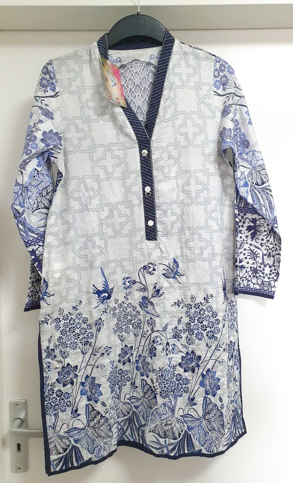 Sapphire tuniek met blauw borduurwerk - Maat S, Blauw, Sapphire, Nieuw, Ophalen of Verzenden