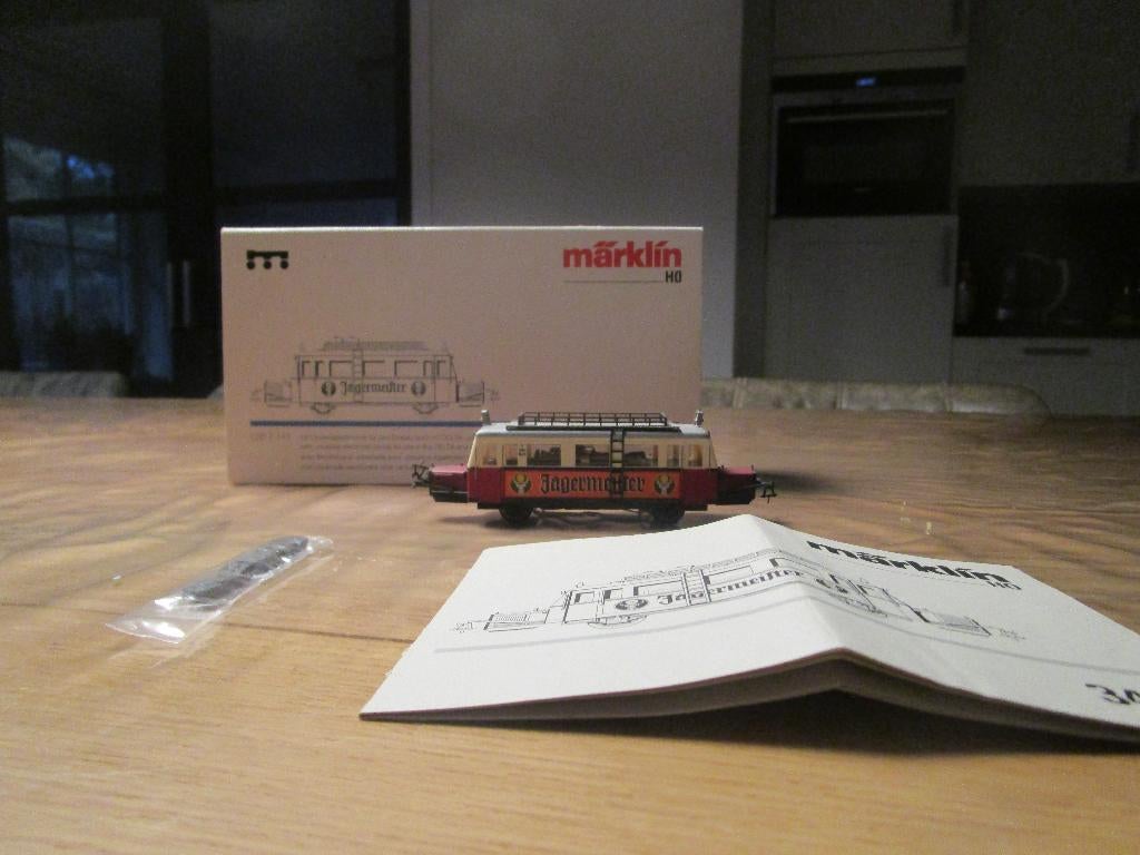 Marklin 3423 motorwagen met ovp en boekjes., Hobby en Vrije tijd, Modeltreinen | H0, Wisselstroom, Gebruikt, Locomotief, Ophalen of Verzenden