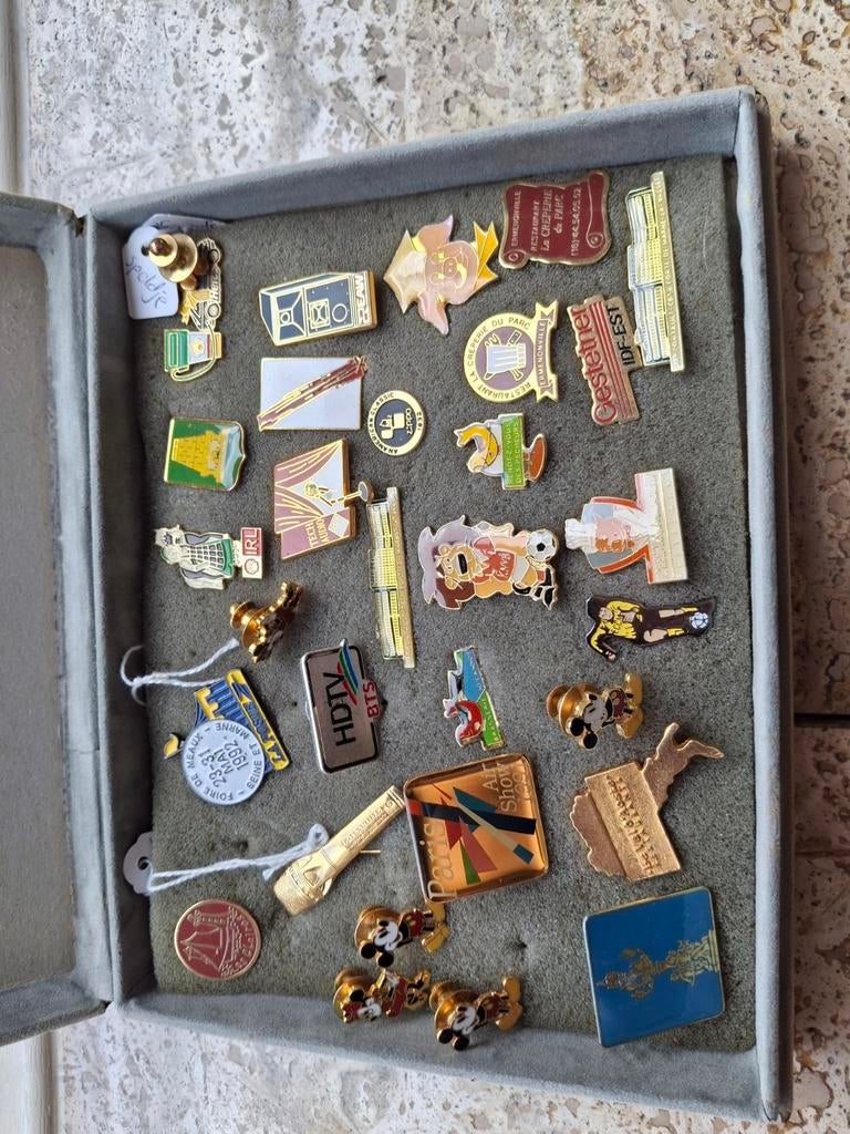 Grote collectie vintage speldjes en pins - verzamelaar, Ophalen of Verzenden, Gebruikt, Figuurtje, Speldje of Pin