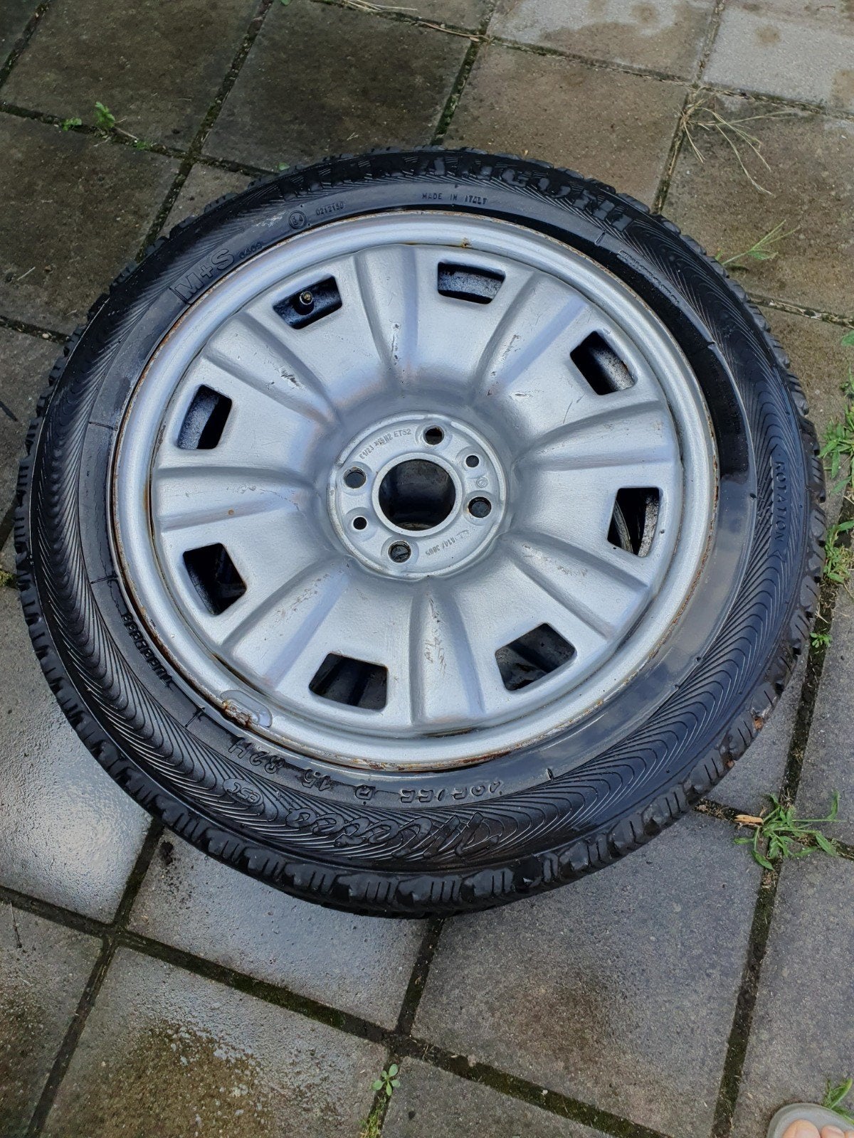 Winterbanden met velgen - 185/55 R15 82H, Ophalen, Gebruikt