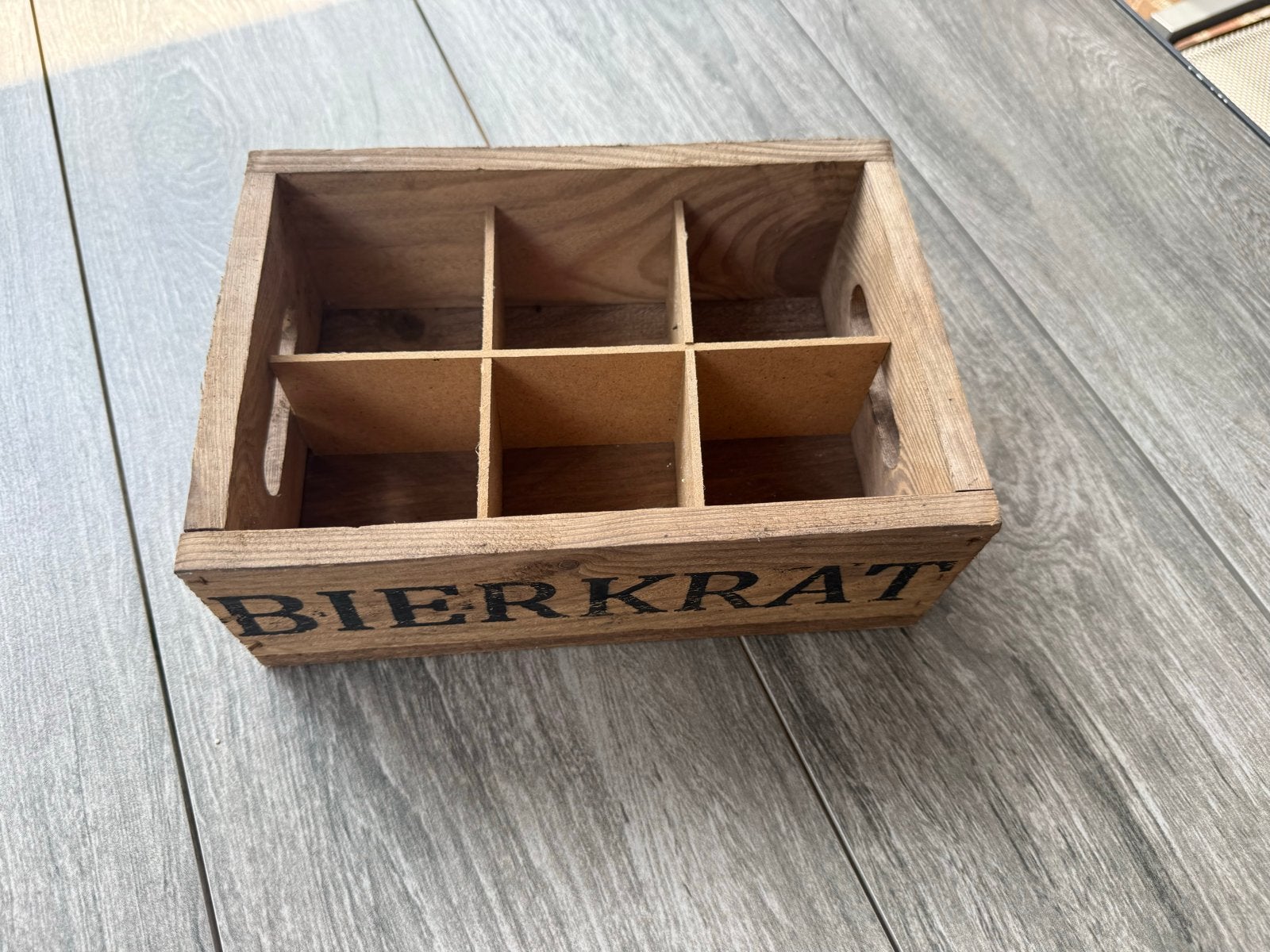 Houten bierkratje - decoratief of voor stekbakje, Ophalen of Verzenden, Gebruikt