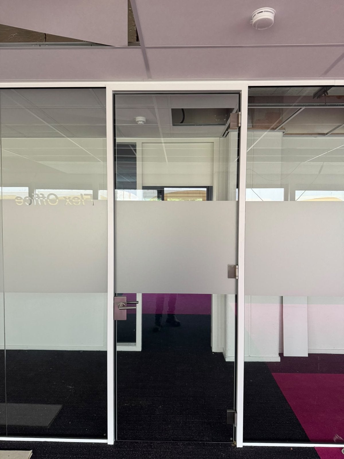 Glazenwand met deur, 17,5m1, 270cm hoog, incl. profiel, Overige typen, Zo goed als nieuw, Nvt, Nvt