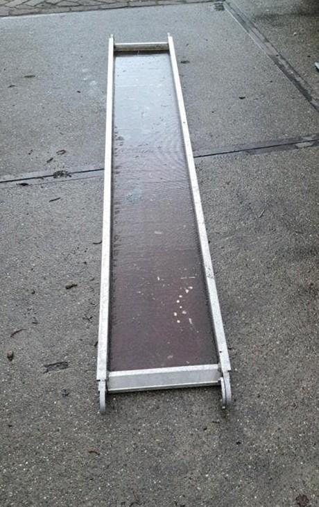 Te koop gereedschap plank van altrex, Altrex, Ophalen of Verzenden, Rolsteiger of Kamersteiger, 5 meter of hoger