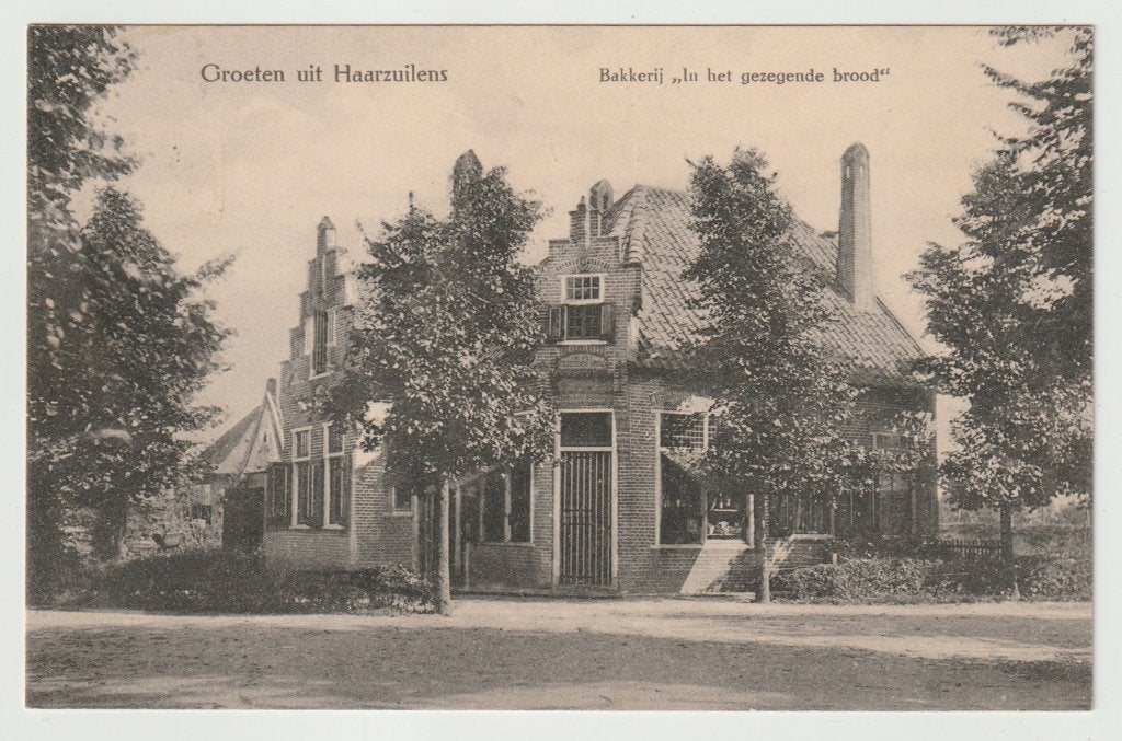 Haarzuilens - Bakkerij In het gezegende brood 1917, Verzamelen, Ansichtkaarten | Nederland, Ophalen of Verzenden, Voor 1920, Gelopen