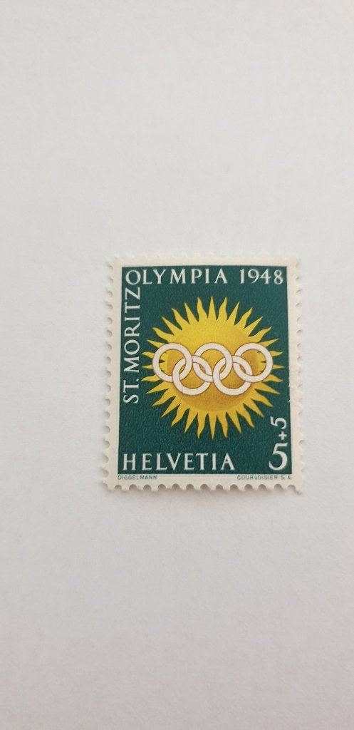 5718 zwitserland st moritz olympia 1948, Verzenden