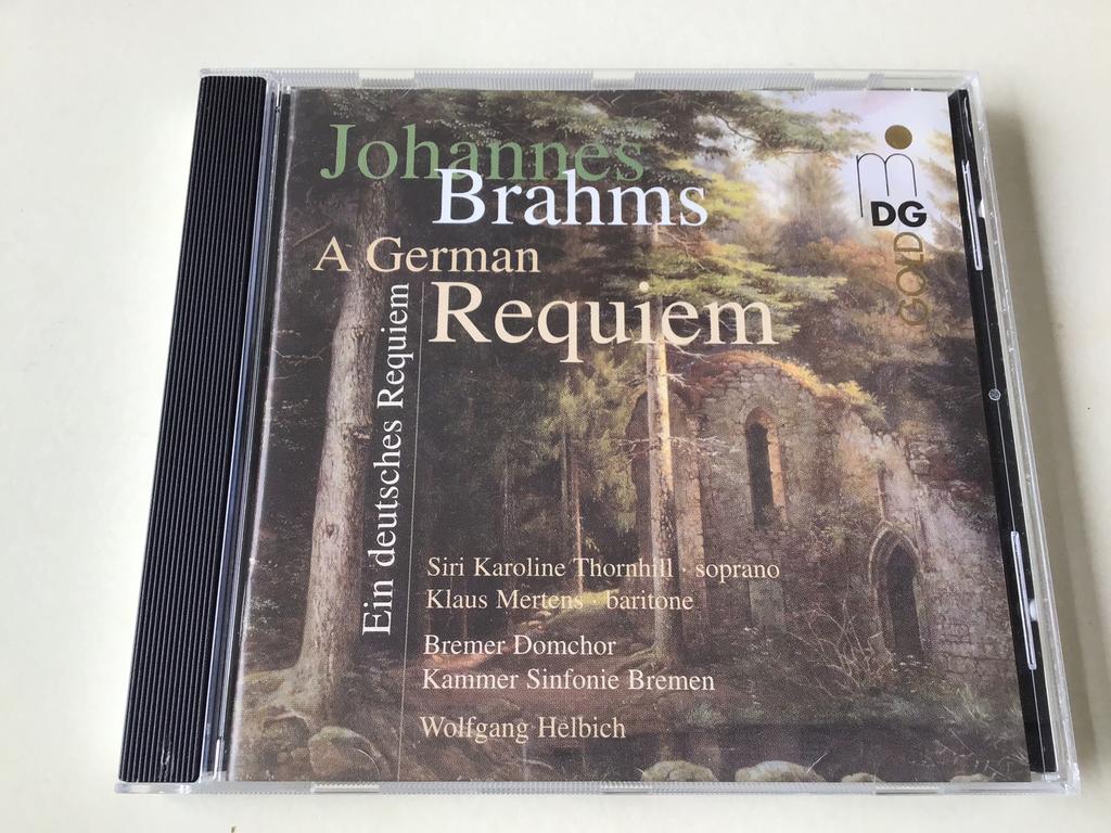 Brahms A German Requiem Wolfgang Helbich, Cd's en Dvd's, Ophalen of Verzenden, Romantiek, Zo goed als nieuw, Vocaal