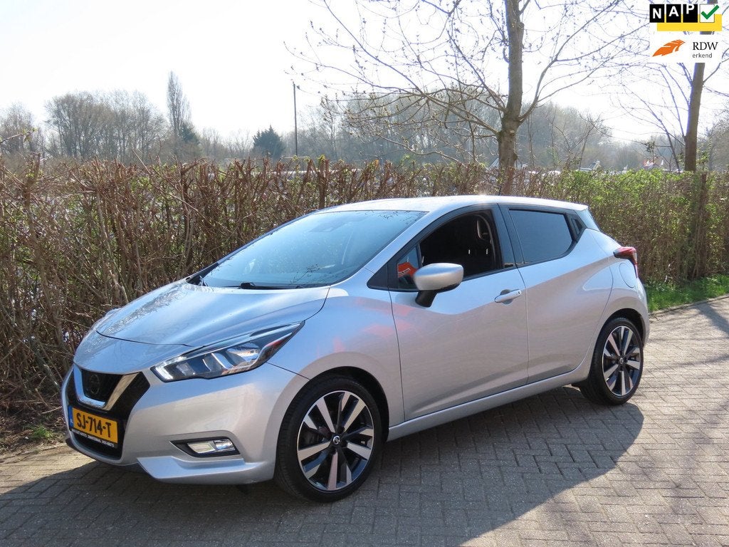 Nissan Micra 0.9 IG-T Tekna *Keyless *Camera *Navi *Stoelver, Voorwielaandrijving, 898 cc, Stof, 525 kg