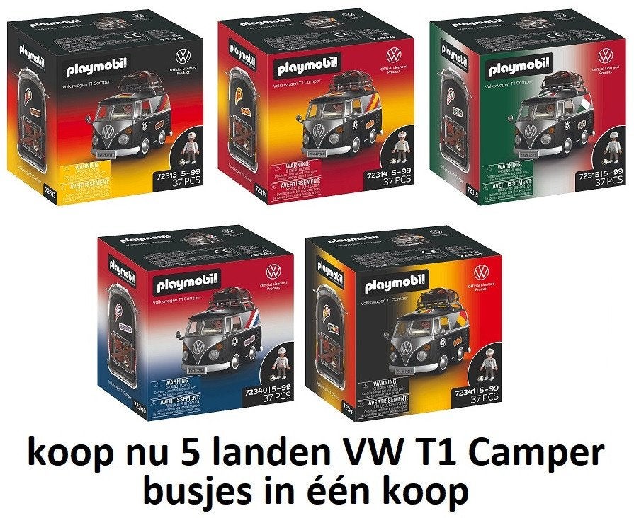 PLAYMOBIL 72313 72314 72315 72340 en 72341 bundel van 5 stk, Ophalen of Verzenden, Nieuw, Complete set