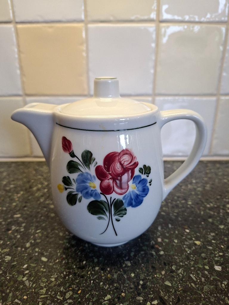 Lilien Porzellan Alphen Flora koffiepotje en suikerpot, Ophalen of Verzenden, Porselein, Overige stijlen, Overige typen