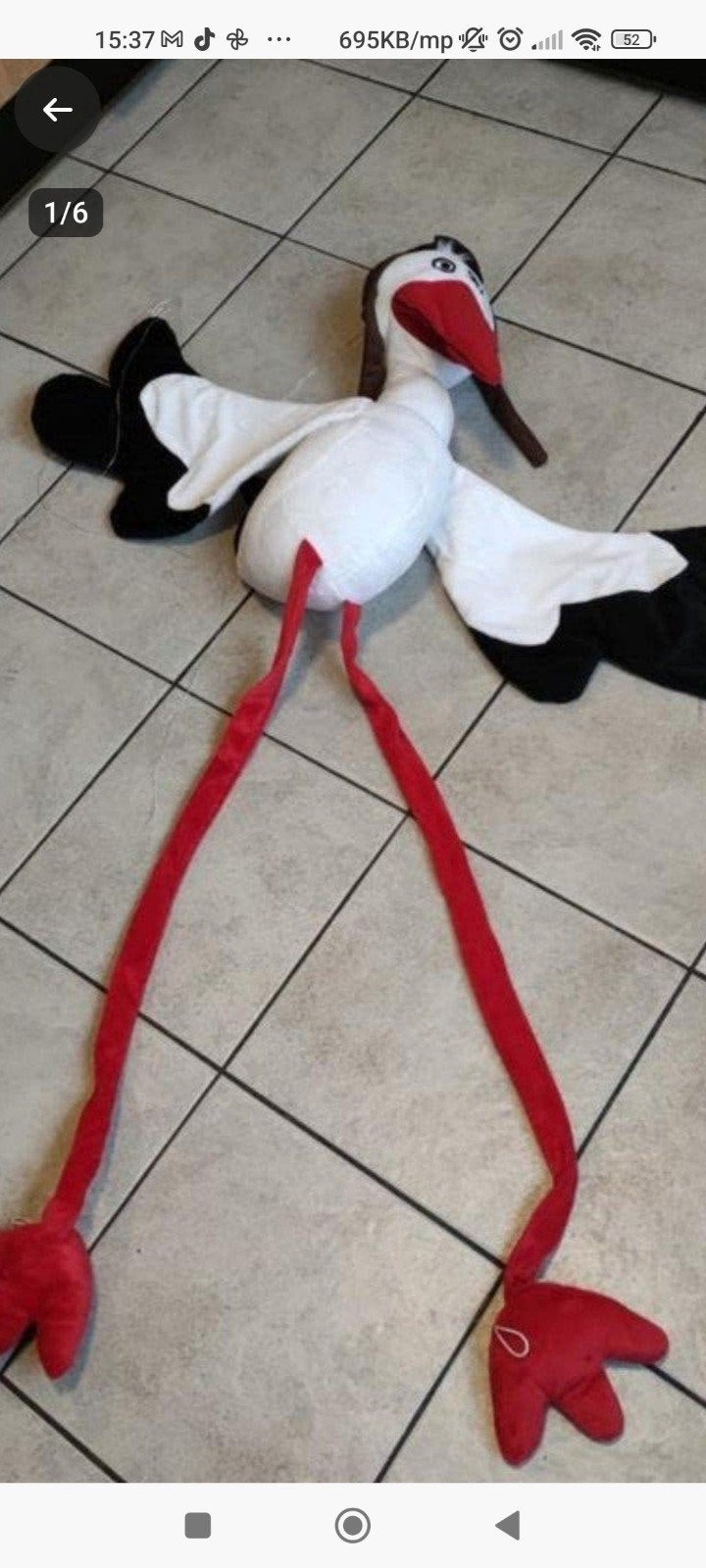 Raam decoratie ooievaar Knuffels, Wit, Ophalen of Verzenden, Zo goed als nieuw, Wanddecoratie