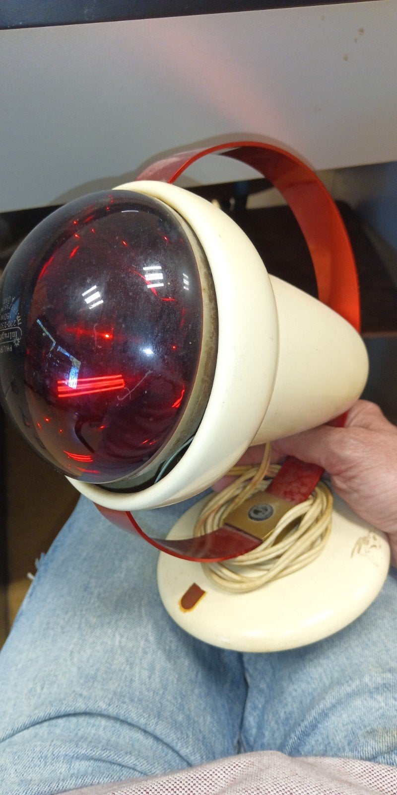 Philips Infraphil Infraroodlamp - Vintage Warmtelamp, Witgoed en Apparatuur, Ophalen of Verzenden, Gebruikt, Overige typen