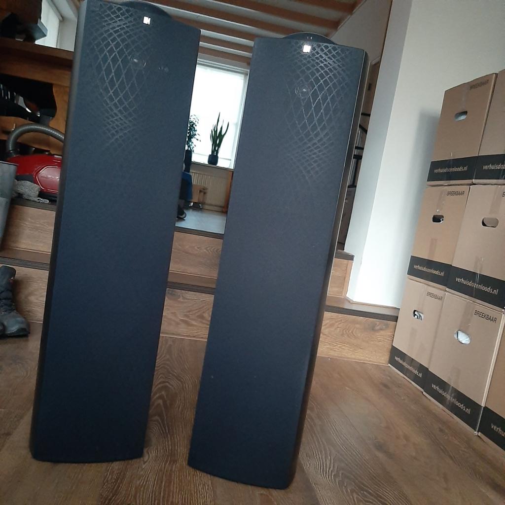 KEF Q5 Vloerstaande Luidsprekers - mooie set, Zo goed als nieuw, 120 watt of meer, Front, Rear of Stereo speakers, Ophalen