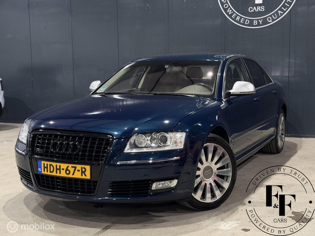 Audi A8 6.0 W12 q. Pro Line+ | 451pk, Auto's, Audi, Automaat, 1935 kg, Gebruikt, Beige