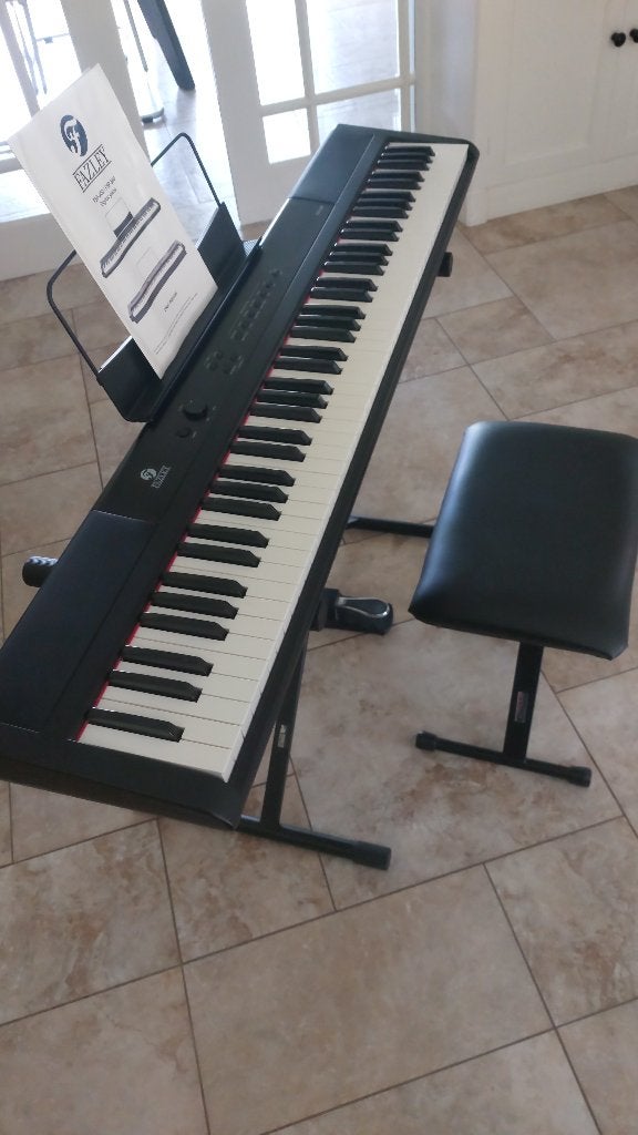 FAZLEY FSP 200, Muziek en Instrumenten, Piano's, Ophalen, Zwart, Digitaal, Zo goed als nieuw