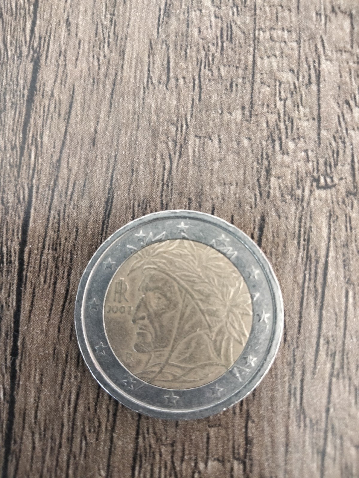 2 Euro munt Italië 2002 - Dante Alighieri, Ophalen of Verzenden, Italië, 2 euro, Losse munt